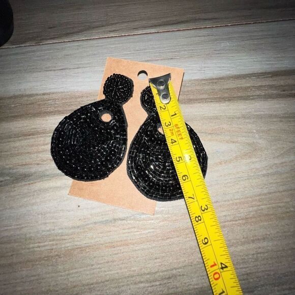 Beaded earrings women’s 21/2 inch boho chic classiccore festival retrocore - Picture 5 of 6